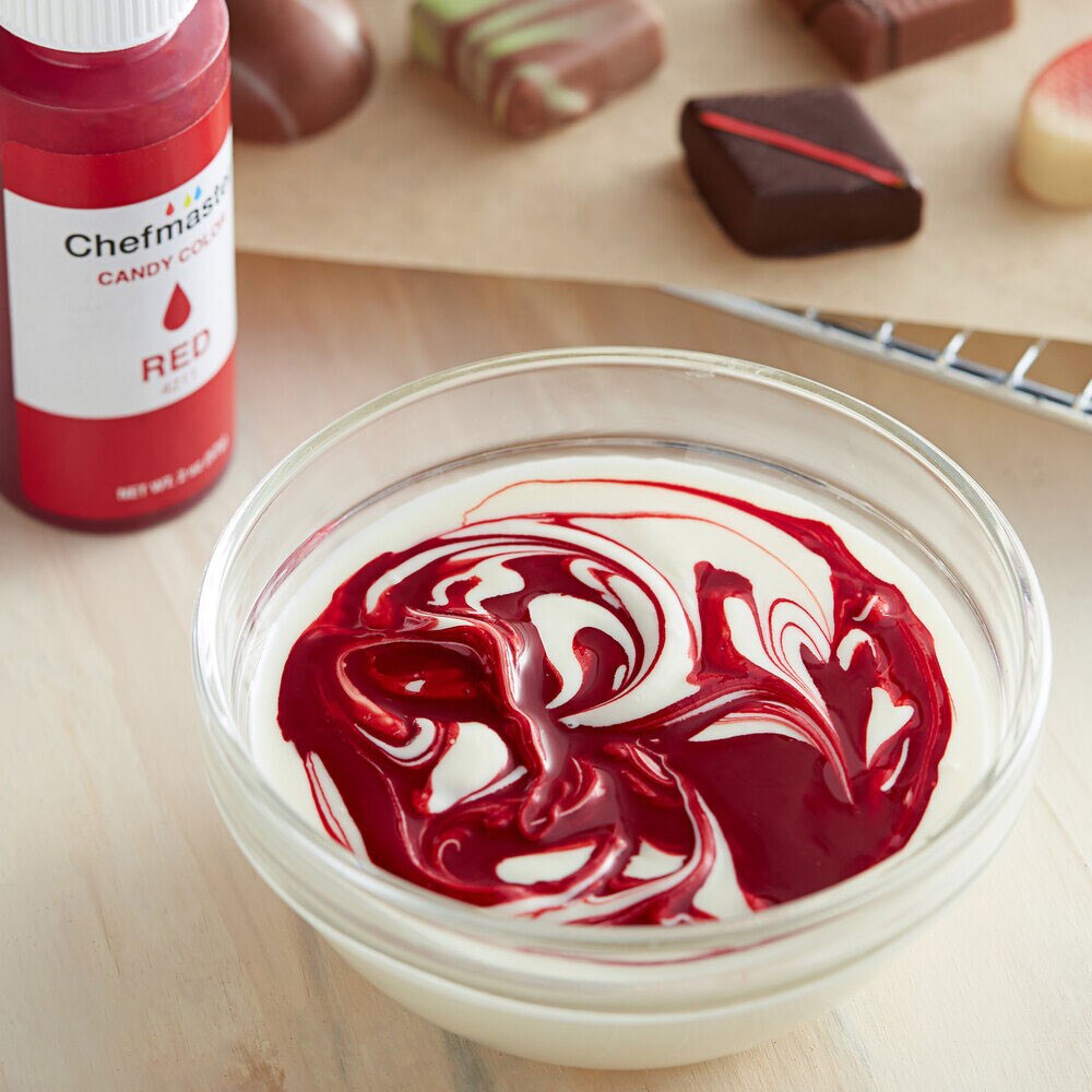 2oz Oil Based Chocolate Colouring - Red